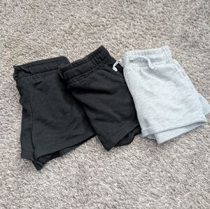 Cat & Jack Black and Gray Kids Shorts Trio